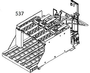 SUPORTE BAIA DOS CARTUCHOS DIREITA PARA EPSON SureColor F2100